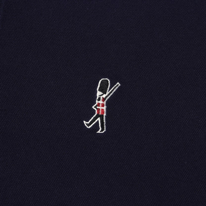 ワンポイント キングスガードワッペン刺繍 ピケ ポロシャツ