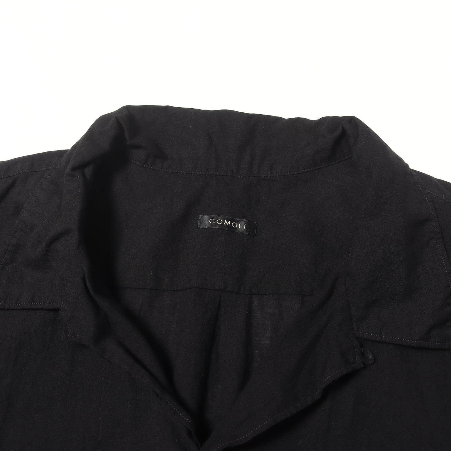 25SS KHADIコットン 半袖オープンカラーシャツ