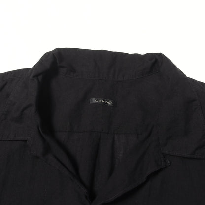 25SS KHADIコットン 半袖オープンカラーシャツ
