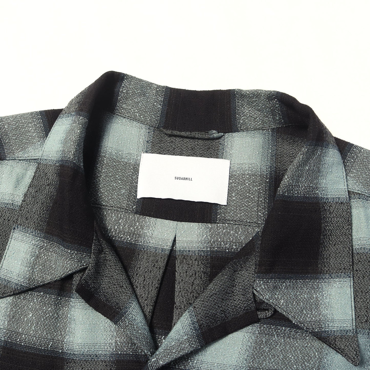 23SS オンブレチェック レーヨン 半袖 シャツ (OMBRE PLAID LOOSE HALF SLEEVE BLOUSE)