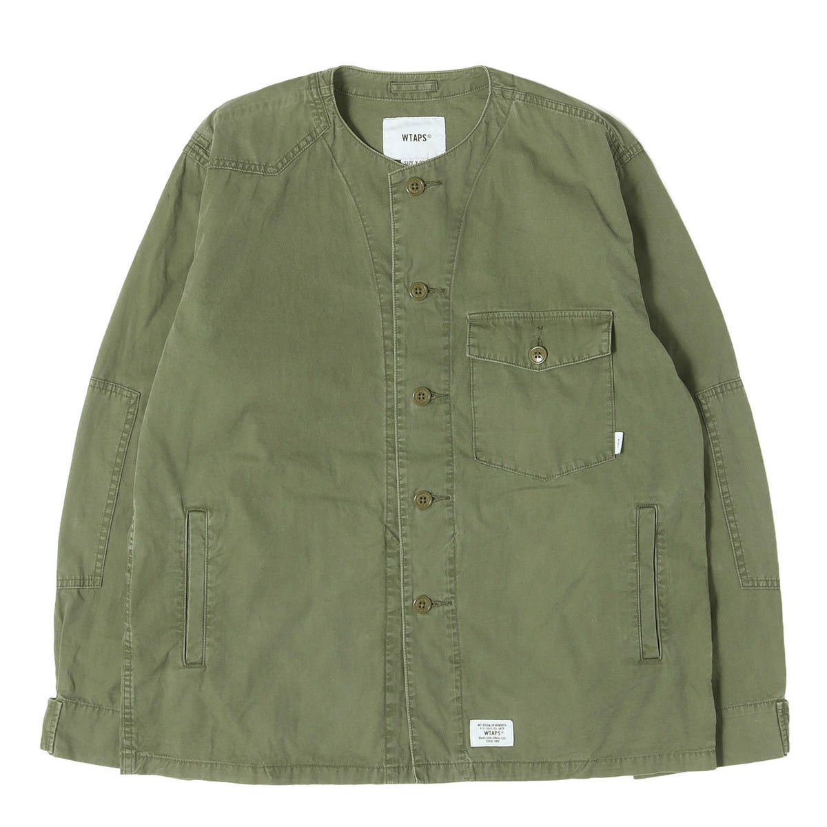 ノーカラー ミリタリー シャツジャケット (SCOUT / LS)