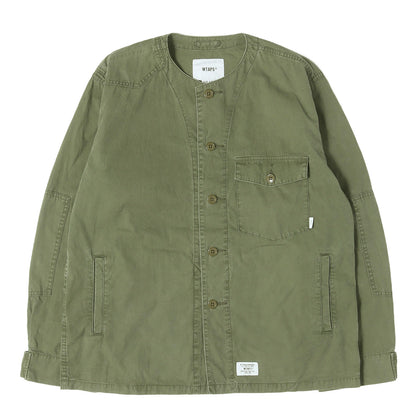 ノーカラー ミリタリー シャツジャケット (SCOUT / LS)