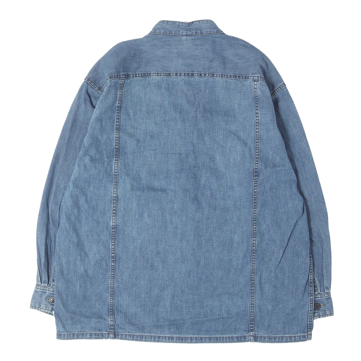 ストーンウォッシュ加工 デニム 長袖シャツ (THOMPSON LS / SHIRT. COTTON. DENIM)