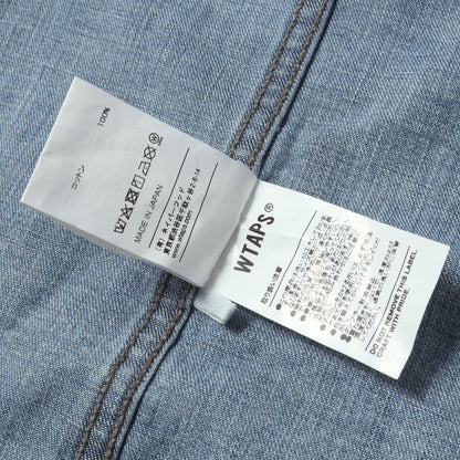 ストーンウォッシュ加工 デニム 長袖シャツ (THOMPSON LS / SHIRT. COTTON. DENIM)
