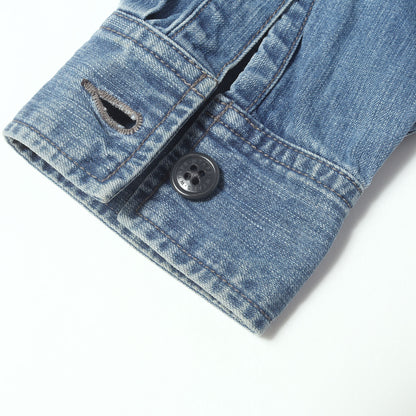 ストーンウォッシュ加工 デニム 長袖シャツ (THOMPSON LS / SHIRT. COTTON. DENIM)