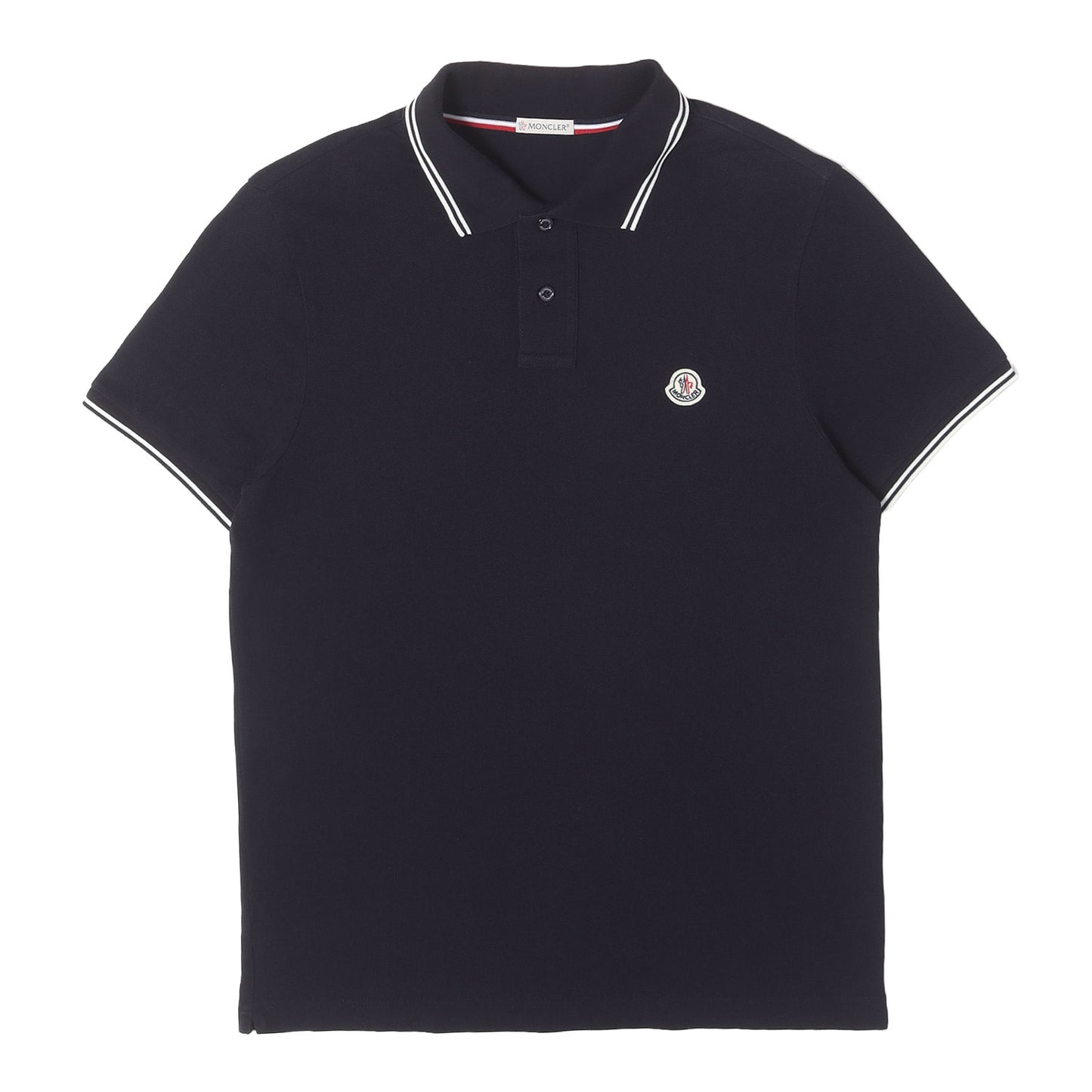 ワンポイント アイコンロゴワッペン刺繍 ピケポロシャツ (MAGLIA POLO MANICA CORTA)