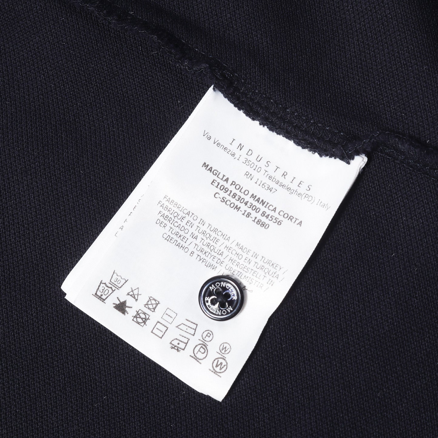 ワンポイント アイコンロゴワッペン刺繍 ピケポロシャツ (MAGLIA POLO MANICA CORTA)