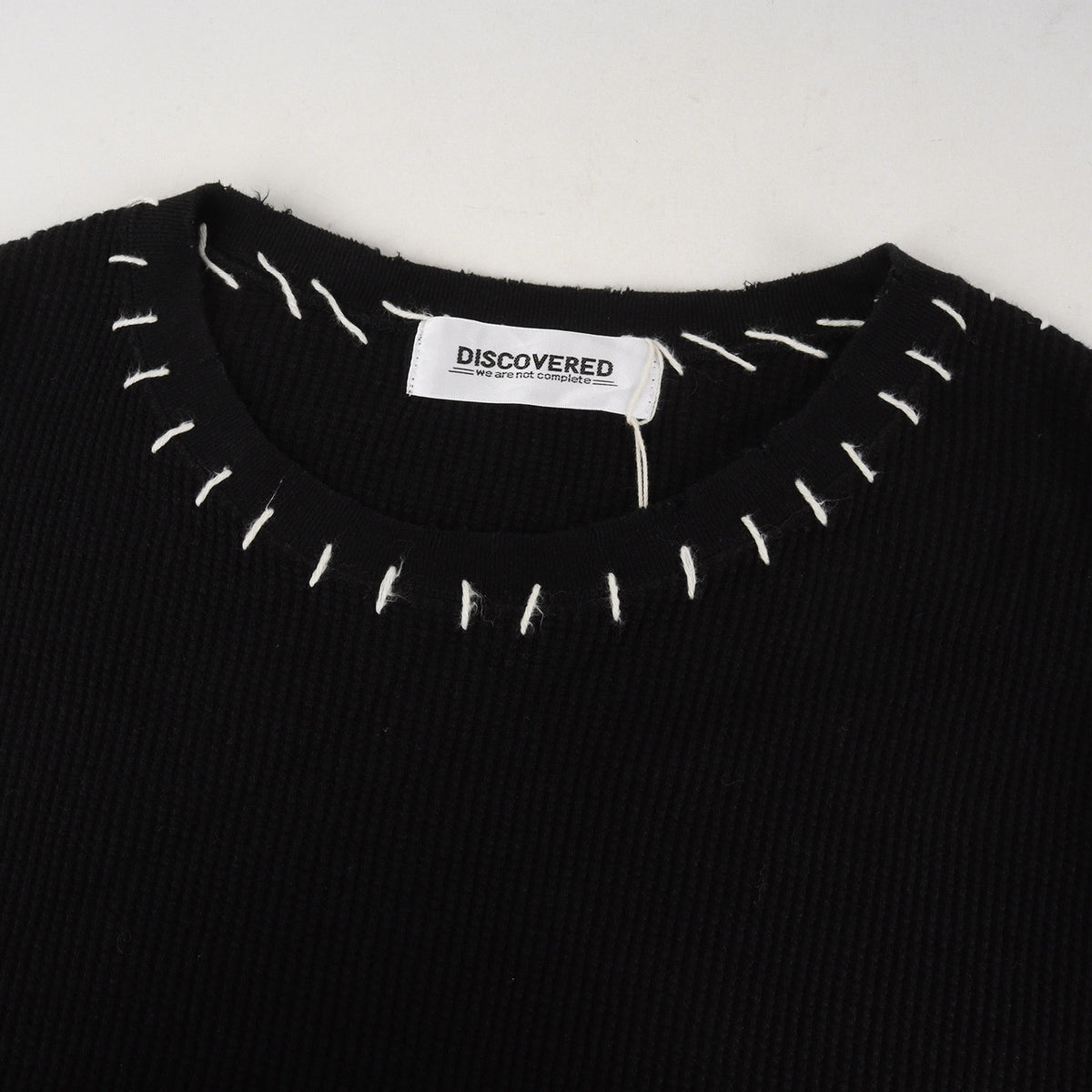 23SS ダメージ加工 ハンドステッチ ワッフル 長袖カットソー (DAMAGE WAFFLE CUTSEWN)
