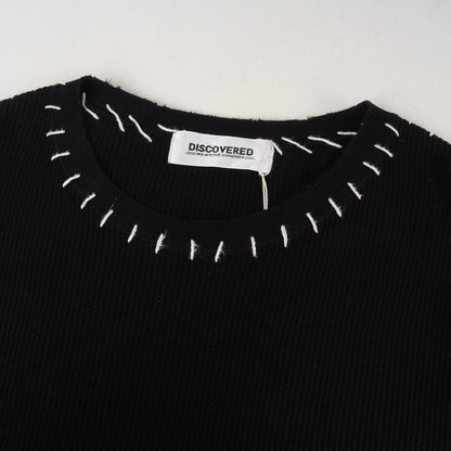 23SS ダメージ加工 ハンドステッチ ワッフル 長袖カットソー (DAMAGE WAFFLE CUTSEWN)