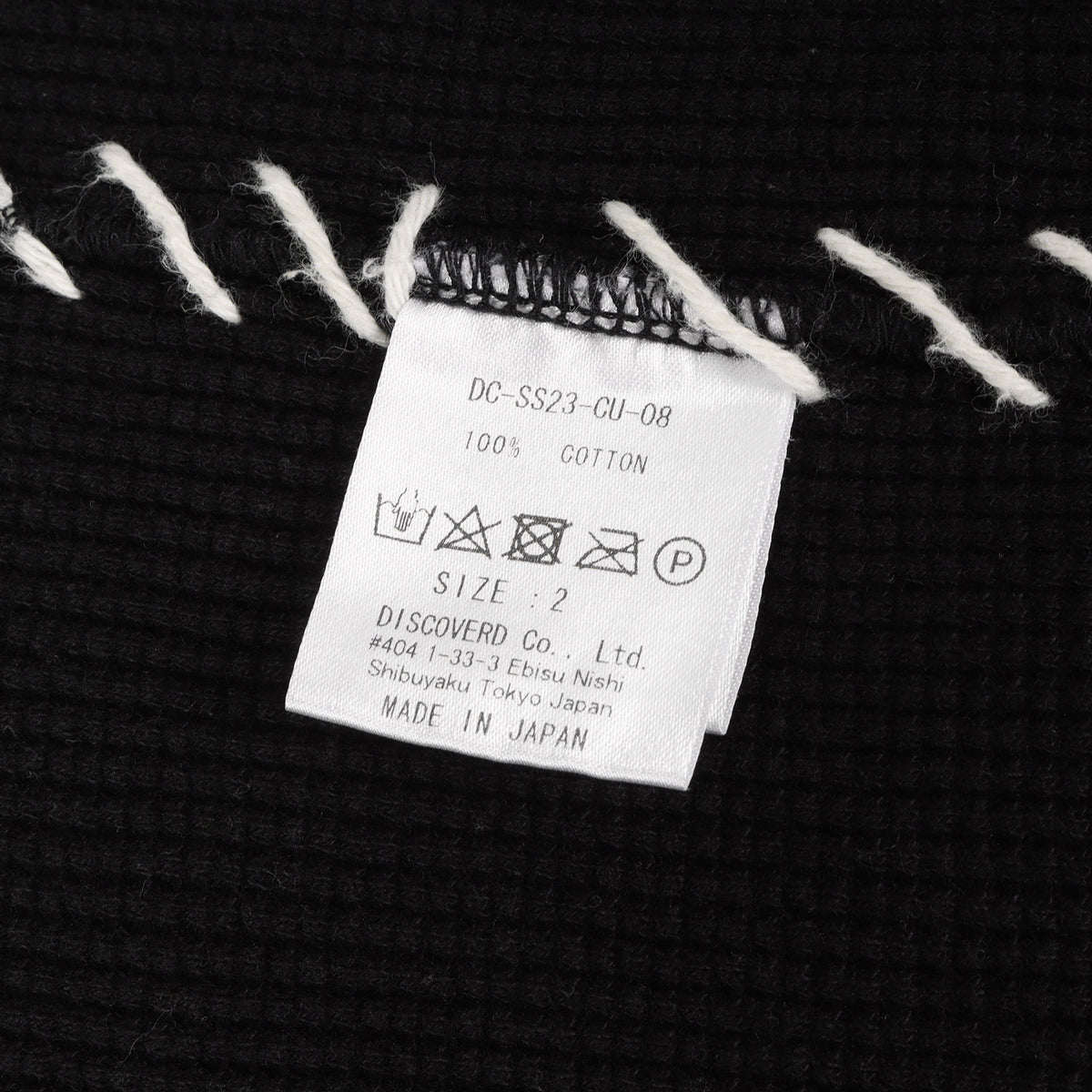 23SS ダメージ加工 ハンドステッチ ワッフル 長袖カットソー (DAMAGE WAFFLE CUTSEWN)