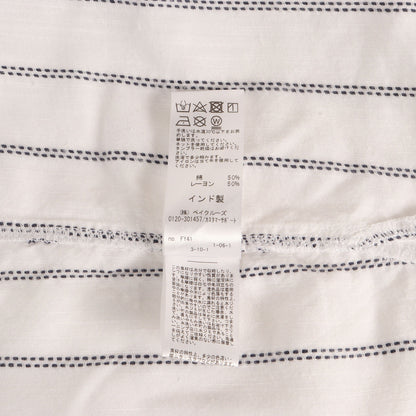 24SS INDIA SHIRTINGS ストライプレギュラーカラーシャツ