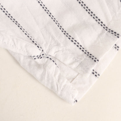 24SS INDIA SHIRTINGS ストライプレギュラーカラーシャツ