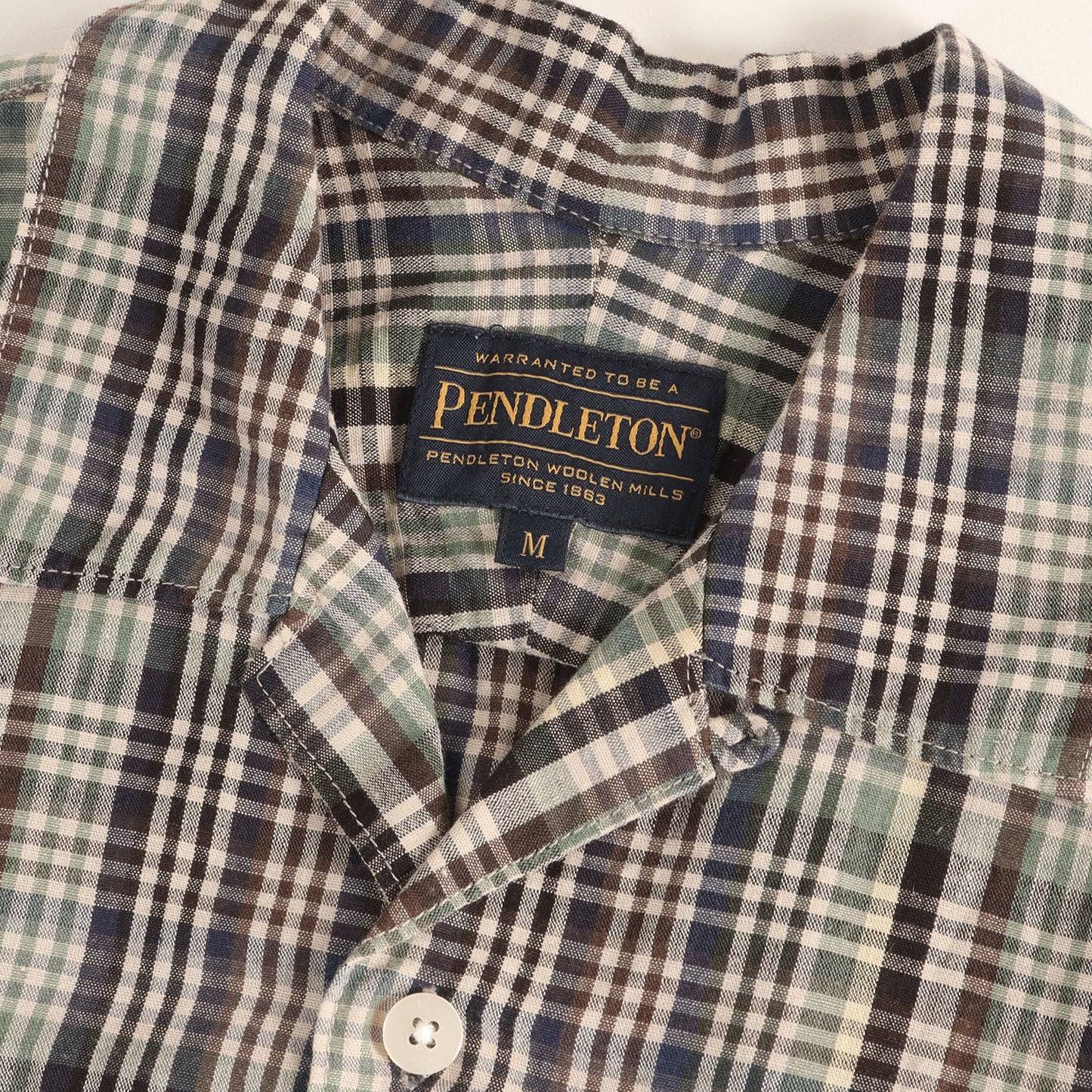 チェック 半袖 シャツ (OPEN COLLAR SHIRTS)