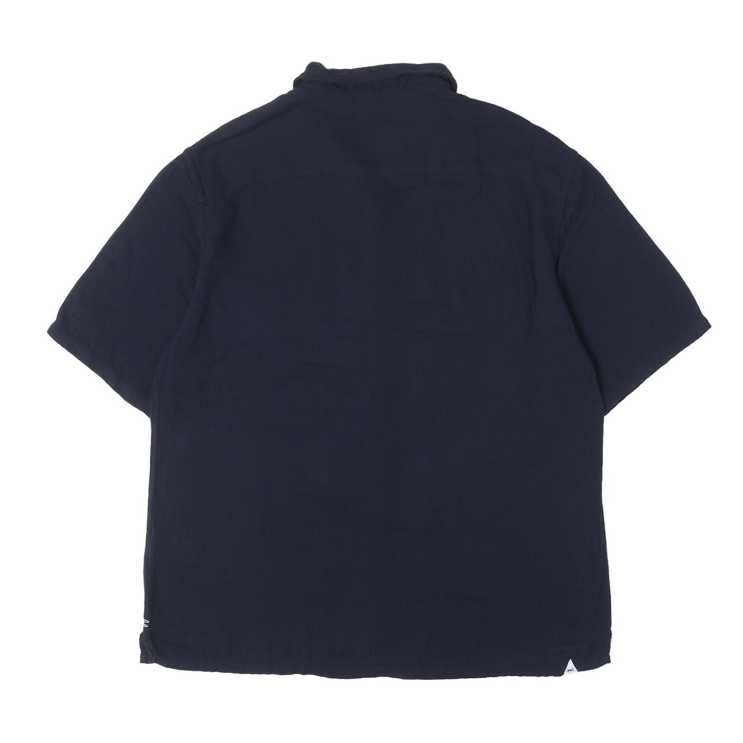 ロゴ刺繍 オープンカラー ダブルガーゼ ボーリングシャツ (BOWLING SHIRT COTBAM)