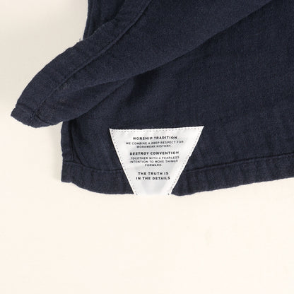 ロゴ刺繍 オープンカラー ダブルガーゼ ボーリングシャツ (BOWLING SHIRT COTBAM)