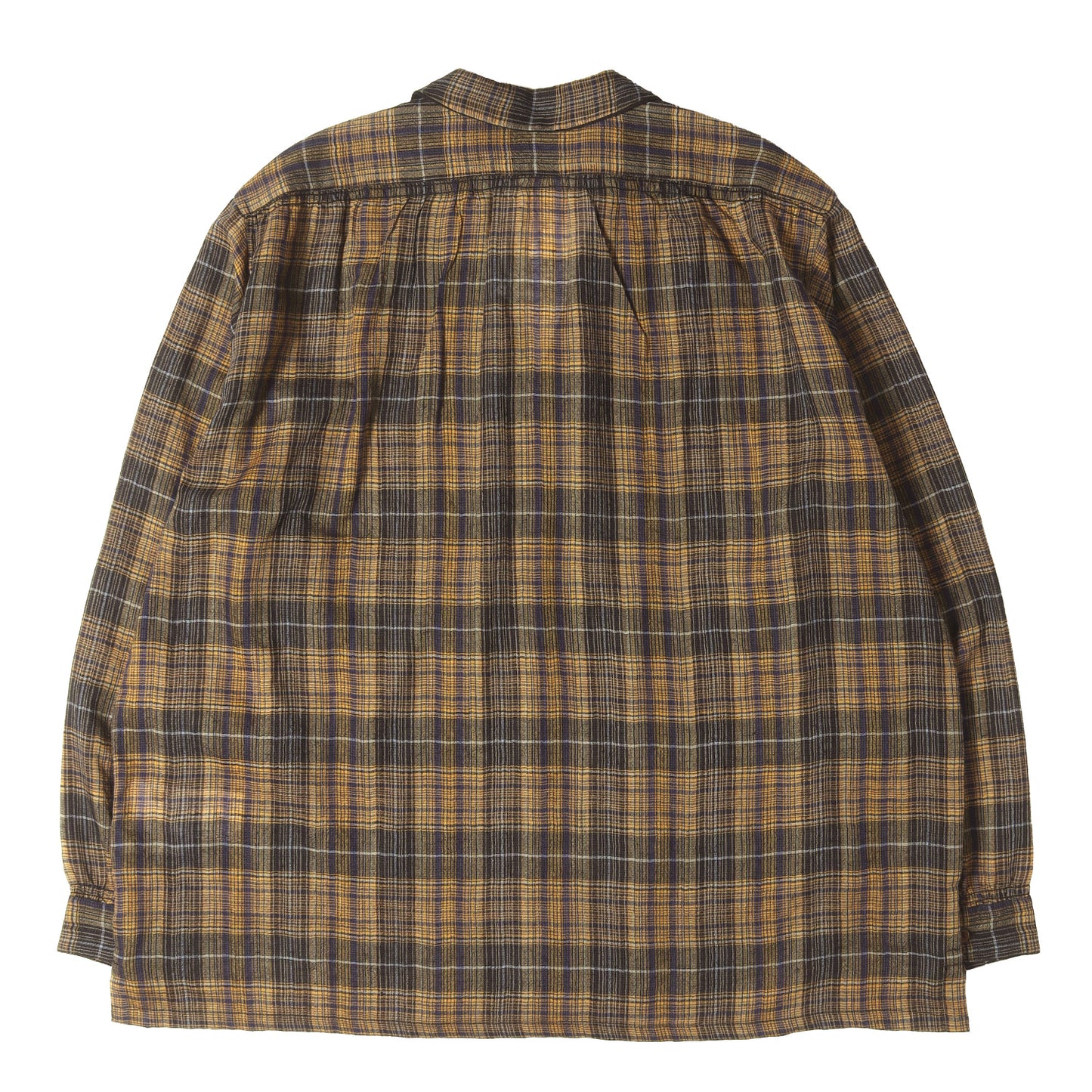 26SS チェック オープンカラー シャツ (THOM)