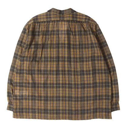 26SS チェック オープンカラー シャツ (THOM)
