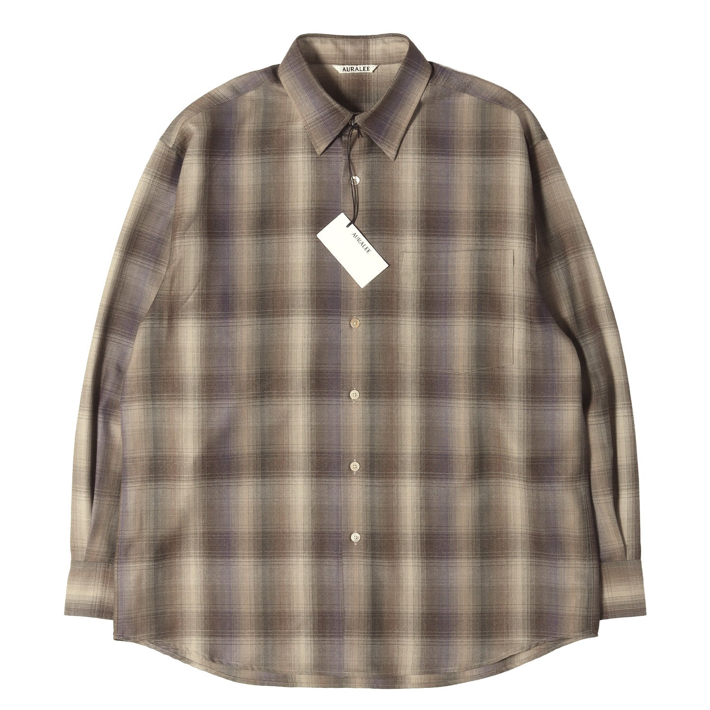 25AW チェック スーパーライトウール シャツ (SUPER LIGHT WOOL CHECK SHIRT)
