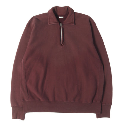 25AW ヴィンテージ加工 ハーフジップ スウェット トレーナー (Vintage Half Zip Sweatshirt)