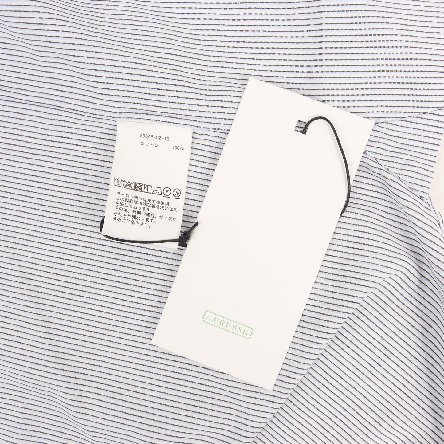 26SS ストライプ ドレスシャツ (Regular Collar Shirt)