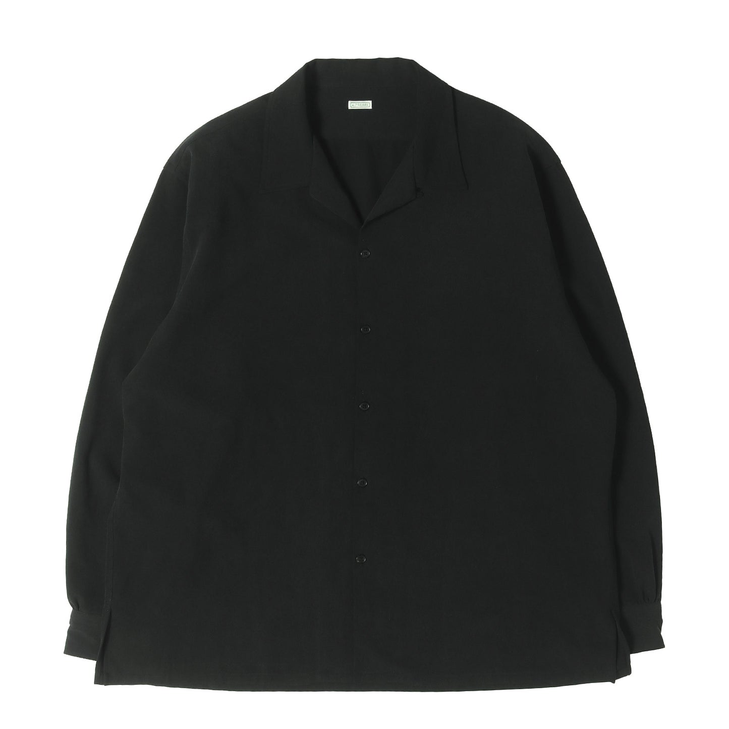26SS オープンカラー ピケ シャツ (Cotton Silk Pique Loop Collar Shirts)