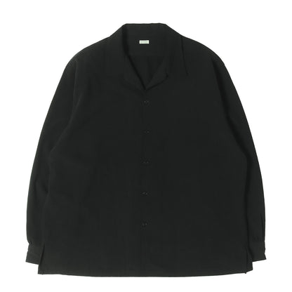 26SS オープンカラー ピケ シャツ (Cotton Silk Pique Loop Collar Shirts)