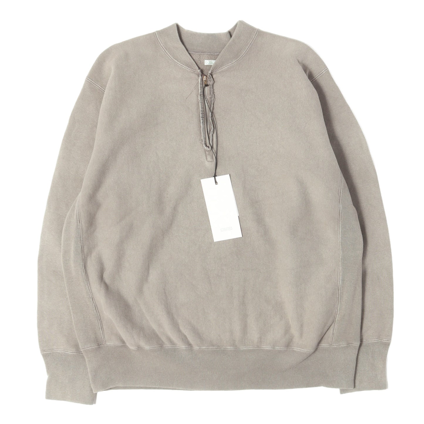 25AW ヴィンテージ加工 ハーフジップ スウェット トレーナー (Vintage Half Zip Rib Collar Sweatshirt)
