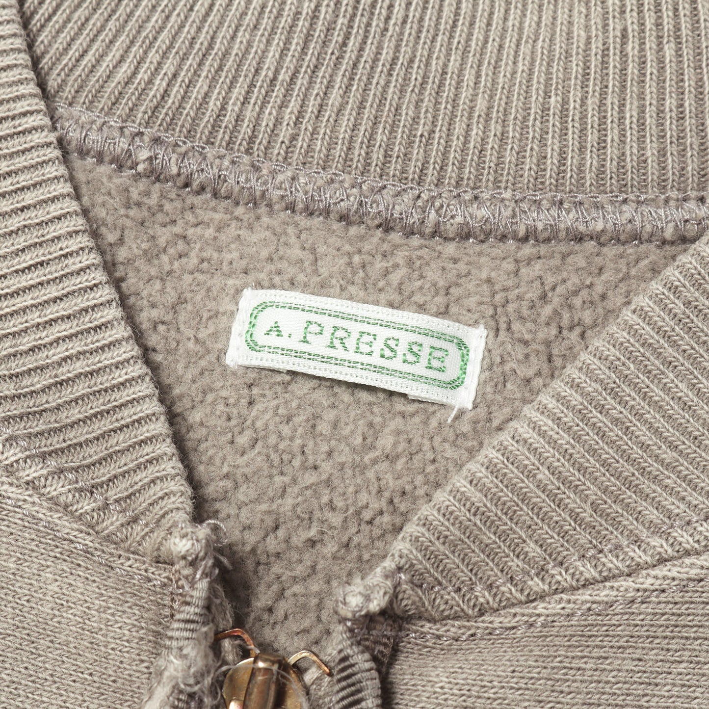 25AW ヴィンテージ加工 ハーフジップ スウェット トレーナー (Vintage Half Zip Rib Collar Sweatshirt)
