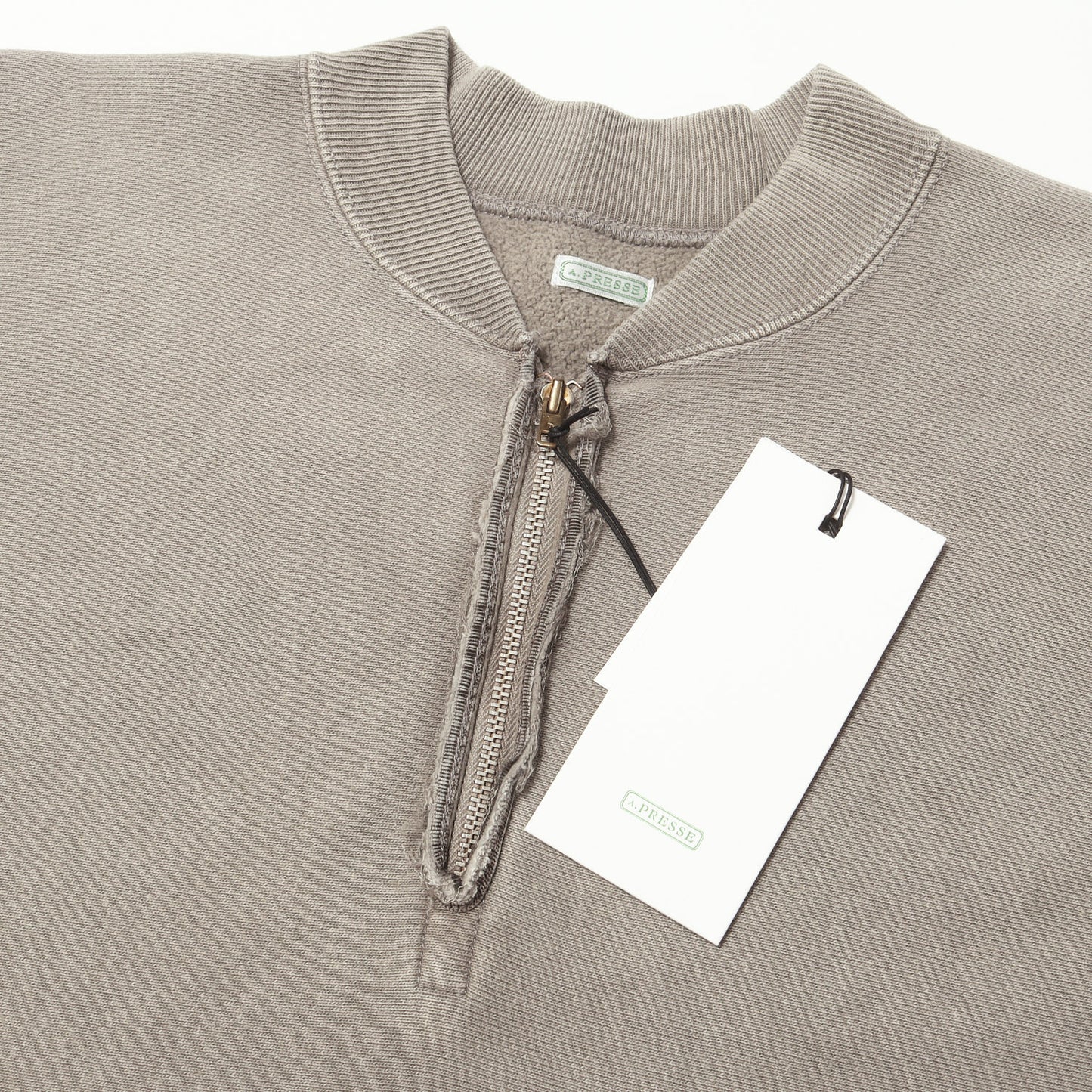 25AW ヴィンテージ加工 ハーフジップ スウェット トレーナー (Vintage Half Zip Rib Collar Sweatshirt)