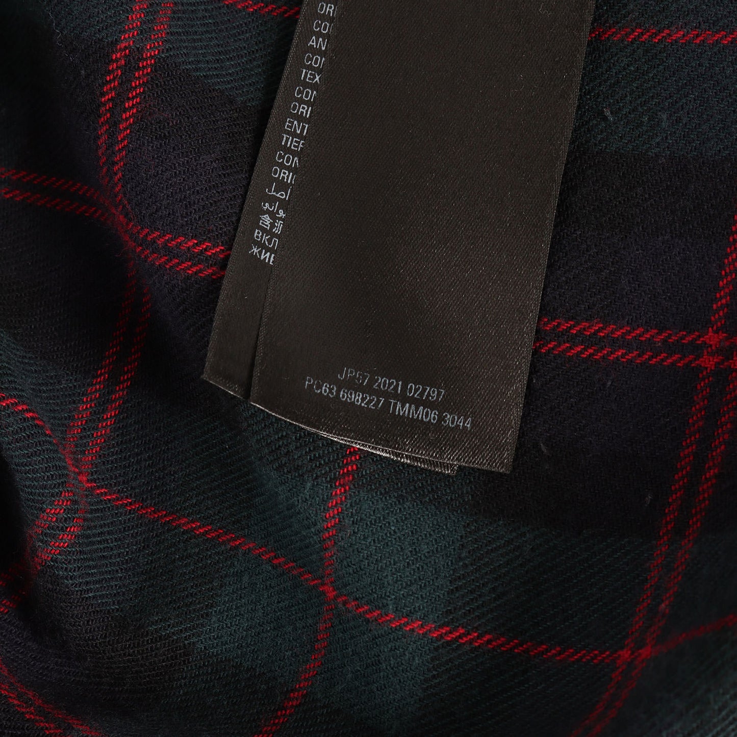 21AW デストロイ フェード加工 切替 ロングスリーブ Tシャツ (B AUTHENTIC PATCHED)