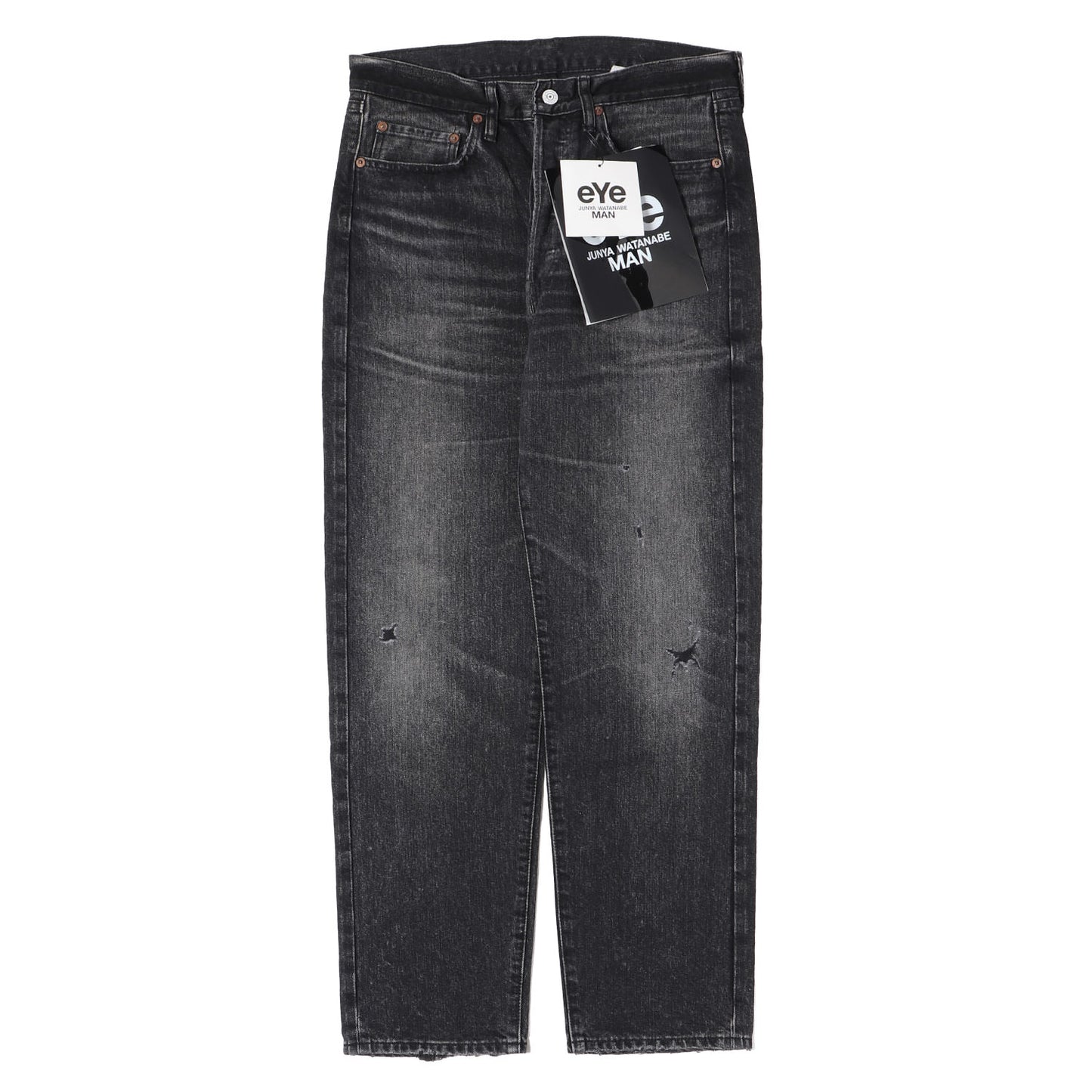 25SS × New Manual ヴィンテージ加工 スリム テーパード デニム パンツ
