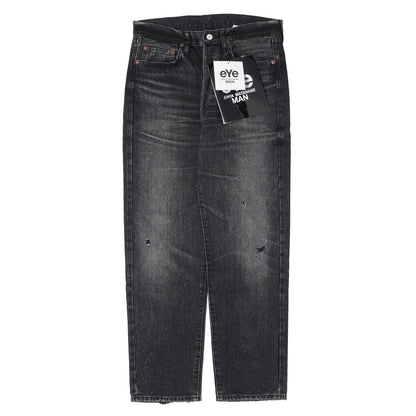 25SS × New Manual ヴィンテージ加工 スリム テーパード デニム パンツ