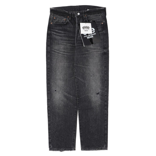 25SS × New Manual ヴィンテージ加工 スリム テーパード デニム パンツ