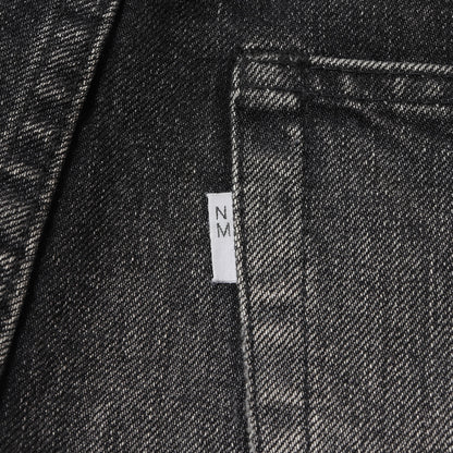 25SS × New Manual ヴィンテージ加工 スリム テーパード デニム パンツ