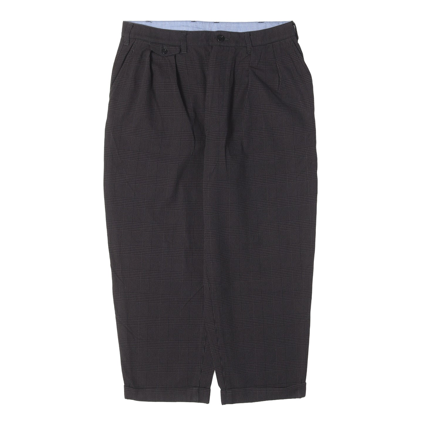 22AW グレンチェック ツータック トラウザー スラックス パンツ (2 Pleats Trousers Taslan Nylon Glen Check) / MADE IN JAPAN