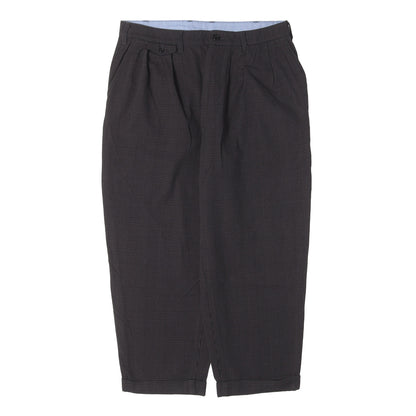 22AW グレンチェック ツータック トラウザー スラックス パンツ (2 Pleats Trousers Taslan Nylon Glen Check) / MADE IN JAPAN