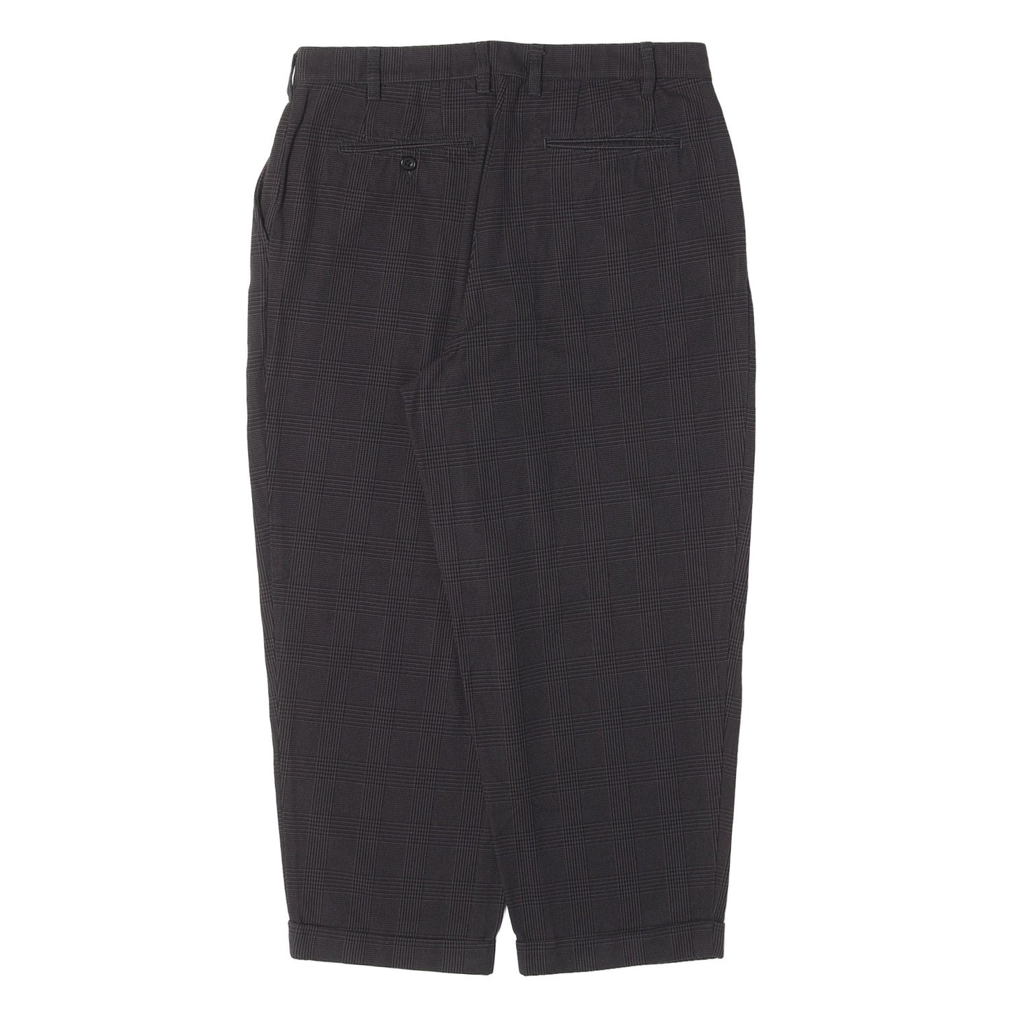 22AW グレンチェック ツータック トラウザー スラックス パンツ (2 Pleats Trousers Taslan Nylon Glen Check) / MADE IN JAPAN