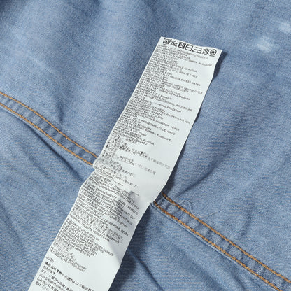 レイヤード デニム シャツ ジャケット (Denim Jacket with Layered Shirt Effect)