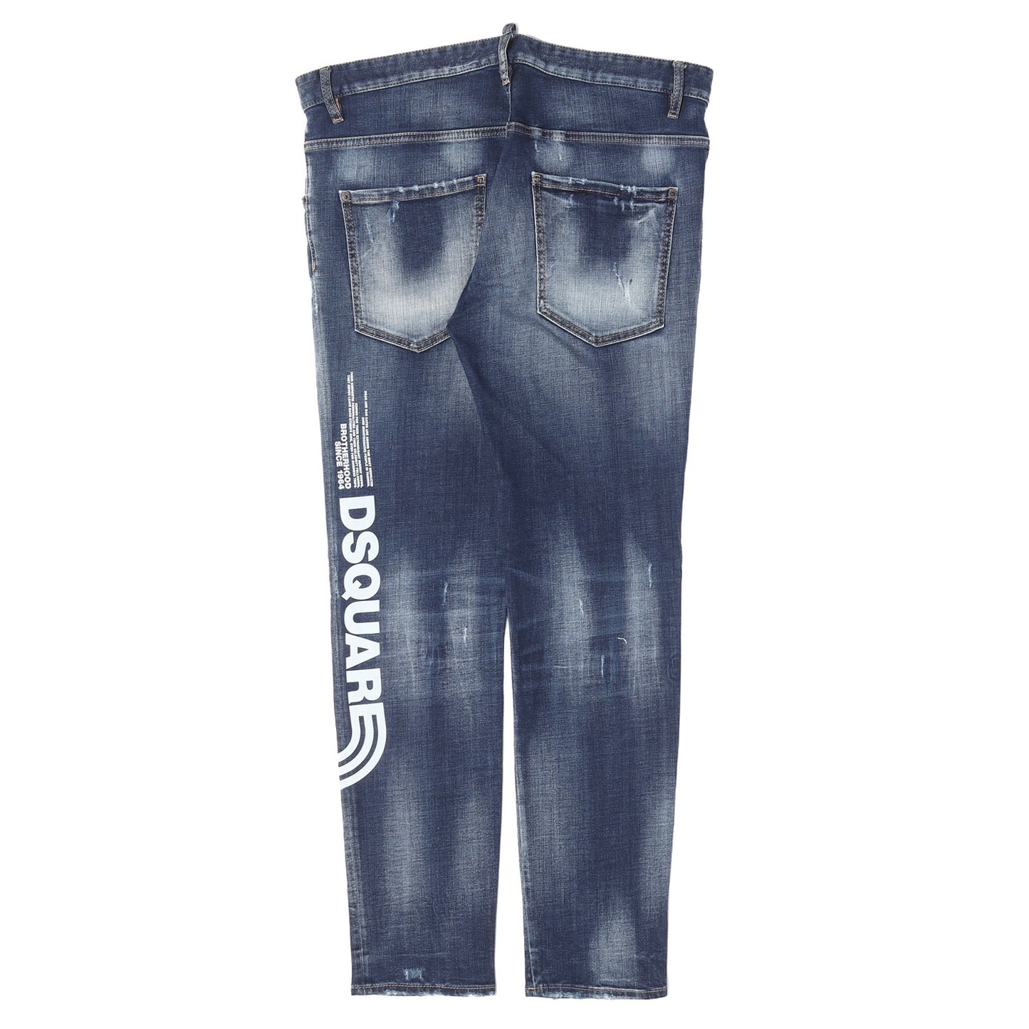 21SS リペア加工 ロゴ ストレッチデニム スキニー パンツ (Skater Jean)