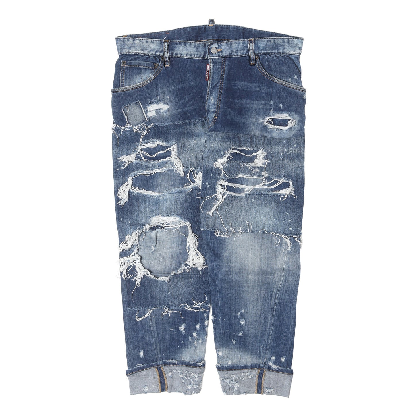クラッシュリペア加工 ストレッチ デニム パンツ (Work Wear Jean)