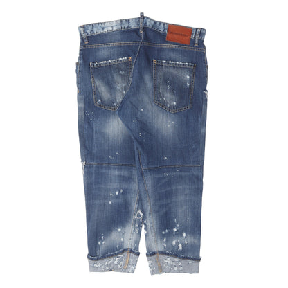 クラッシュリペア加工 ストレッチ デニム パンツ (Work Wear Jean)