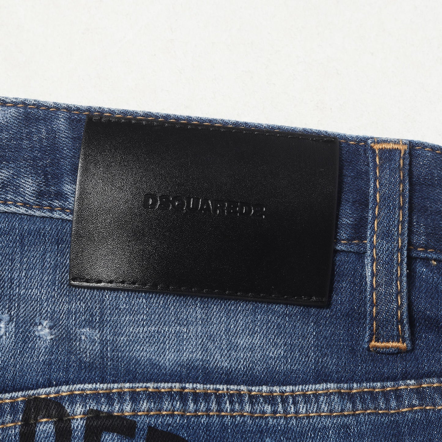 22SS ヴィンテージ加工 ロゴ ストレッチ デニム パンツ (Combat Jean)