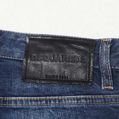 20SS ヴィンテージ加工 ロゴ ストレッチ デニム パンツ (Skinny Dan Jean)