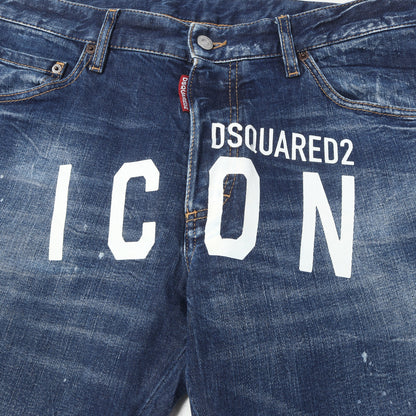 20SS ヴィンテージ加工 ロゴ ストレッチ デニム パンツ (Skinny Dan Jean)