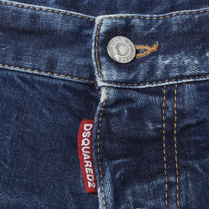 20SS ヴィンテージ加工 ロゴ ストレッチ デニム パンツ (Skinny Dan Jean)