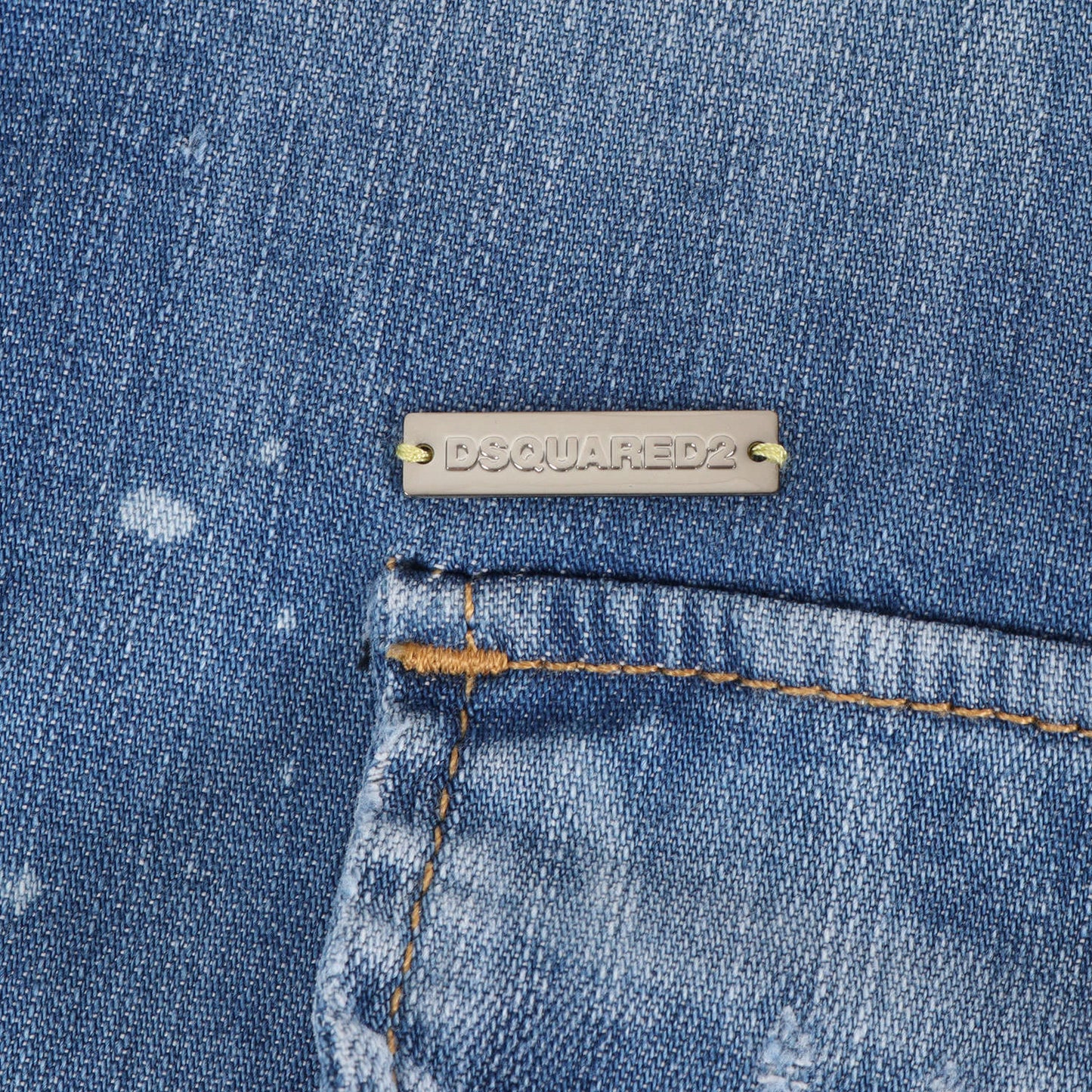 20SS ブリーチ ダメージ加工 ボタンダウン ストレッチデニム シャツ