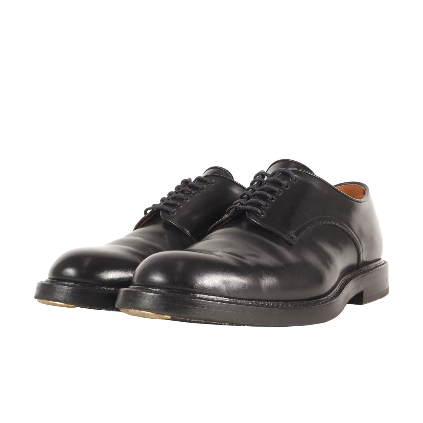 近年モデル プレーントゥ レザー ダービー ドレスシューズ (A735 PLAIN TOE)