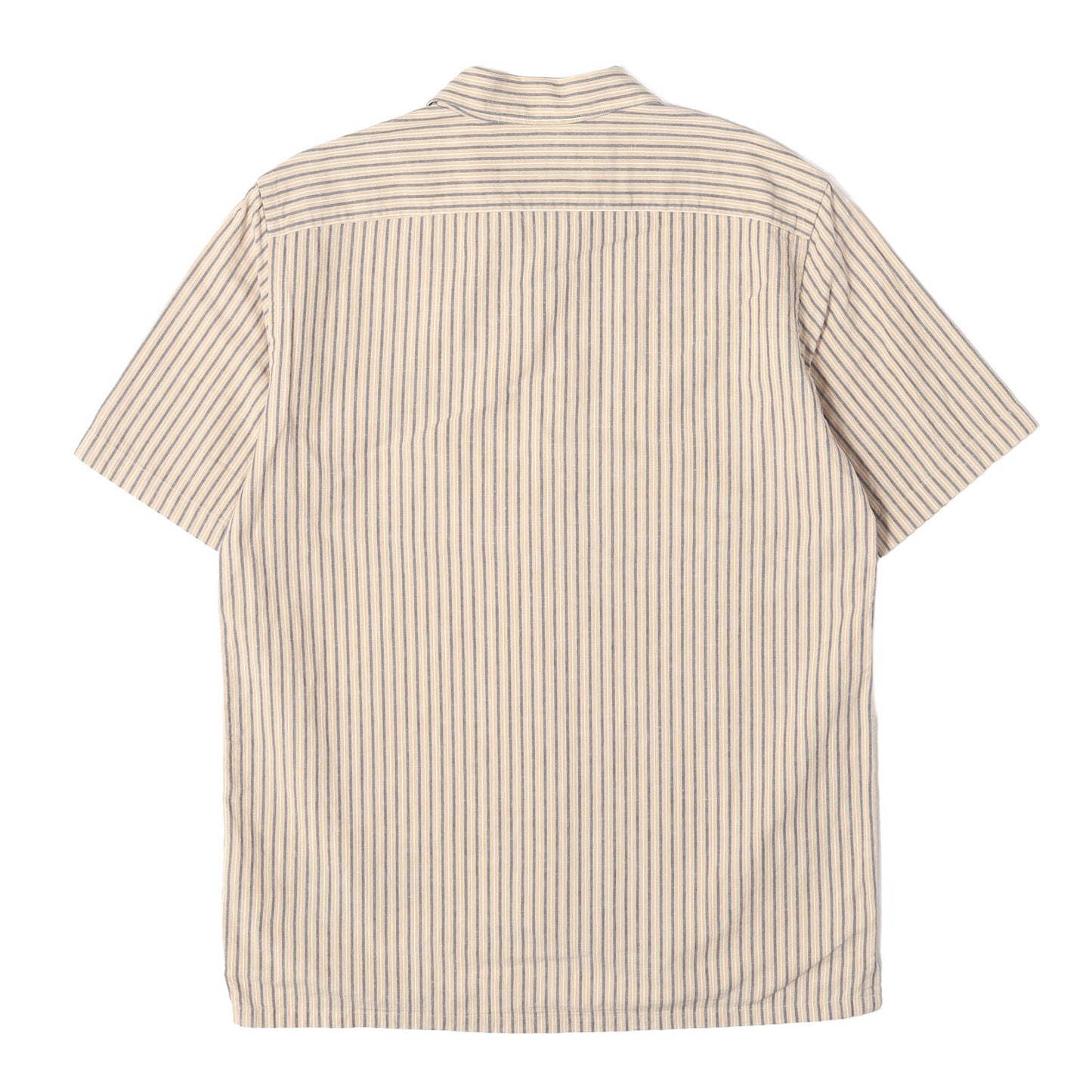 23SS × Brilla per il gusto 別注 コットンリネン ストライプ オープンカラー 半袖 シャツ