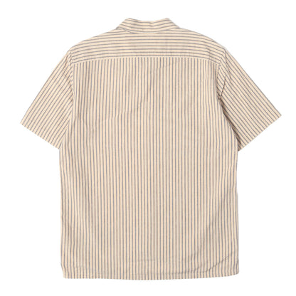 23SS × Brilla per il gusto 別注 コットンリネン ストライプ オープンカラー 半袖 シャツ