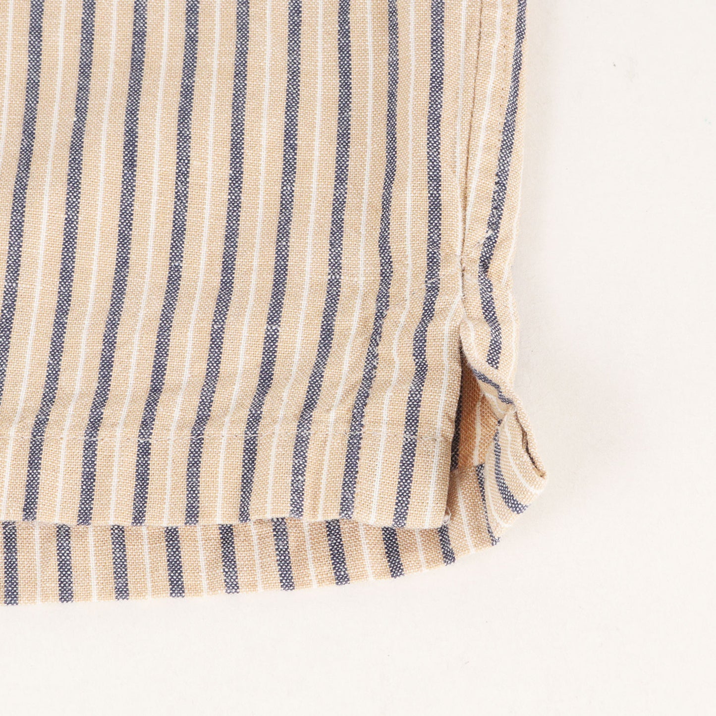23SS × Brilla per il gusto 別注 コットンリネン ストライプ オープンカラー 半袖 シャツ
